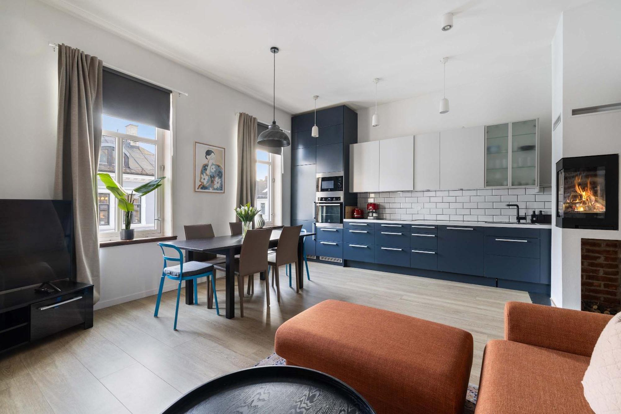 Dinbnb L Stylish - Fireplace & Balcony In * Oslo